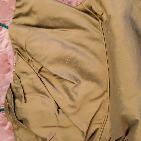 NEW NICOLE MILLER SILK IRIDESCENT GOLD/GREEN COCKTAIL DRESS SZ 0 - Picture 11 of 11